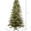 9′ x 57″ Kamas Fraser Fir Artificial Christmas Tree with Warm White LED Lights.